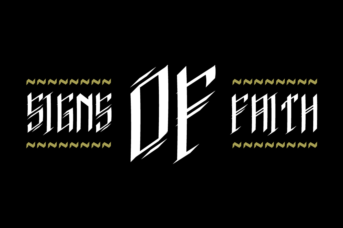 Signs of Faith - font