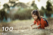 100 Rain Photo Overlays