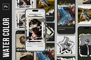 Watercolor Instagram Pack, a Social Media Template by Analogi Studio (Thumbnail 1 of 7)