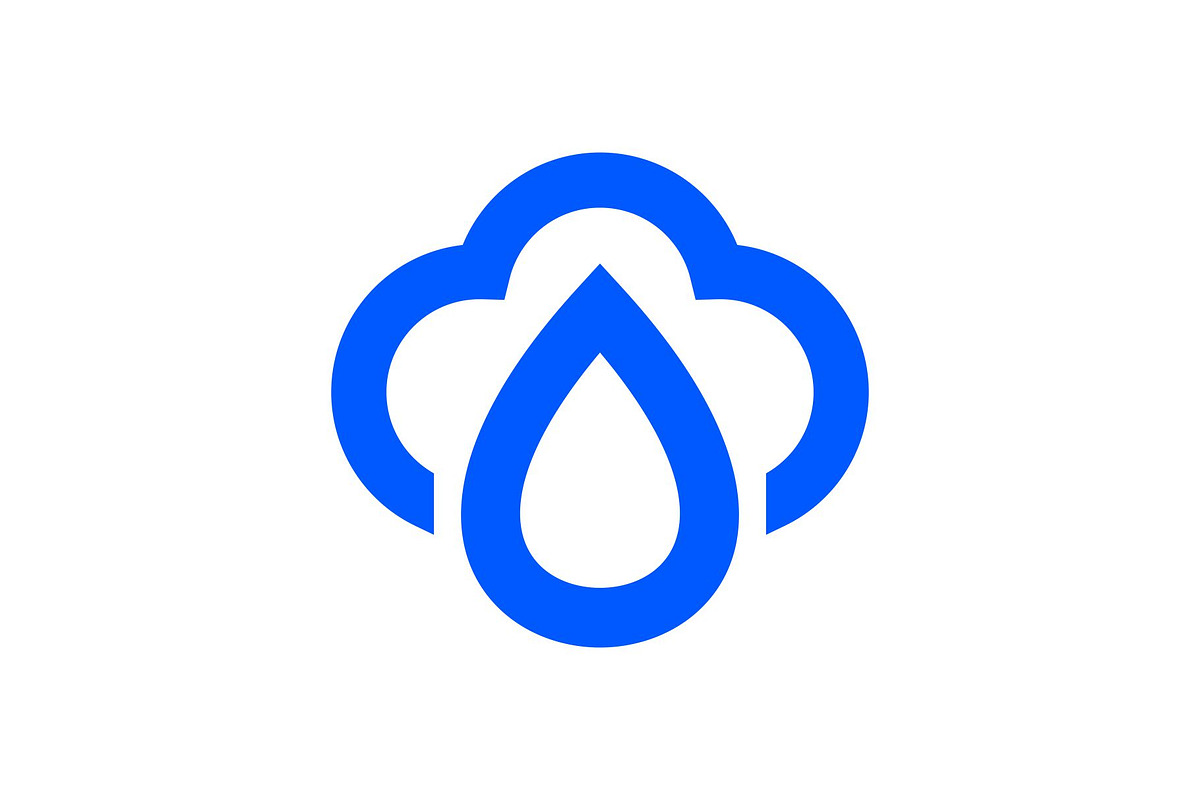Cloud Sky Waterdrop Droplet Logo, a Branding & Logo Template by Buqancreative (Photo 1 of 4)