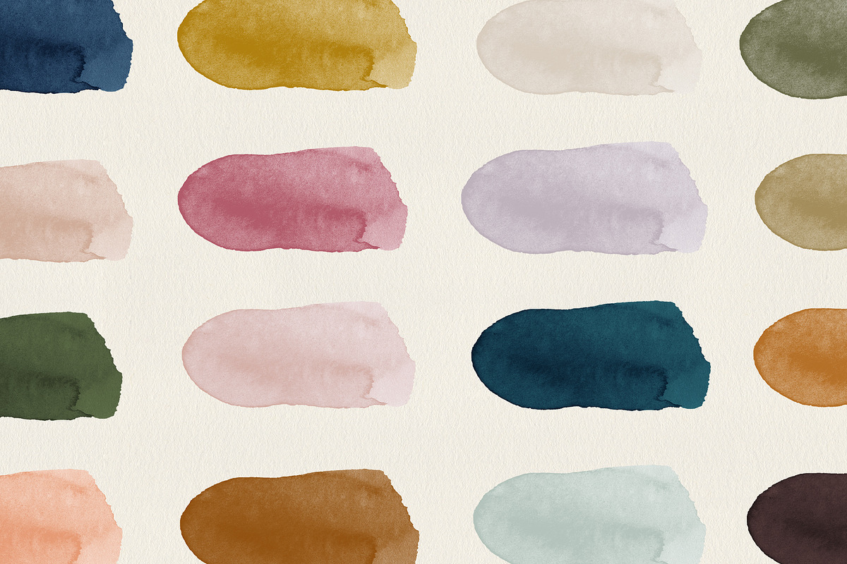 Brush Strokes in 17 Modern Colors, a Texture Graphic by Basia Stryjecka (Photo 21 of 21)