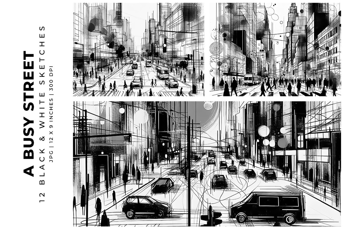 A Busy Street, a Decorative Illustration by Digital Art Creations (Photo 4 of 7)