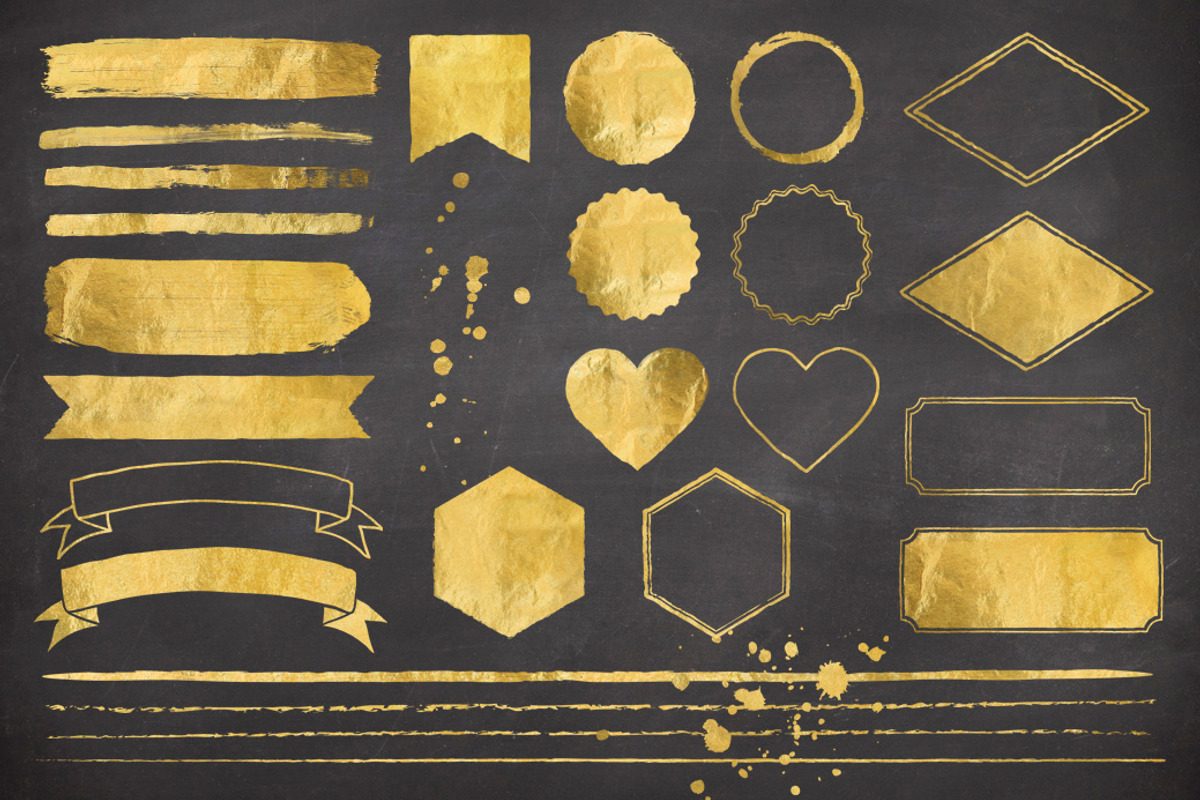 50% off Gold & Silver Foil Bundle preview 2