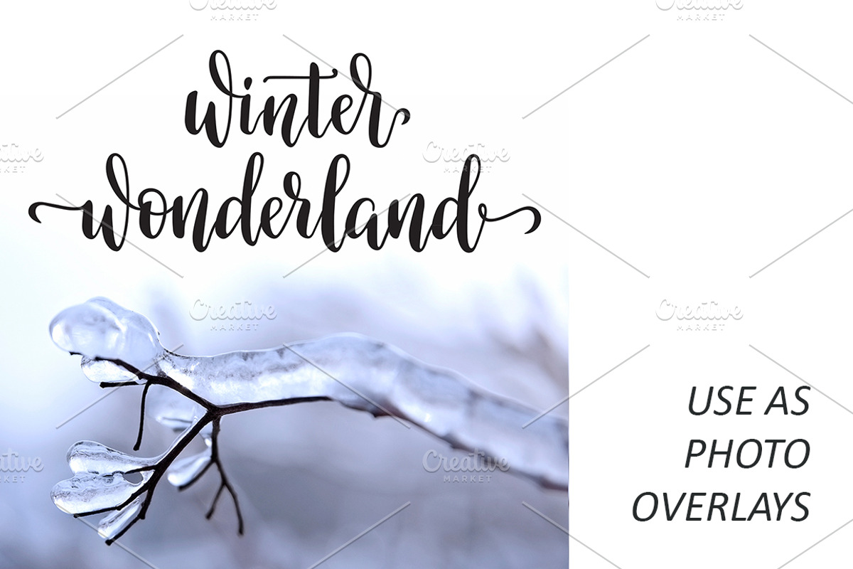 Winter season hand lettering bundle, a Graphic by InkySplash (Photo 5 of 6)