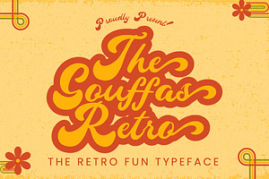 Gouffas - Retro Fun Font, a Handwritten Font by Dhabee