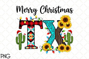 Merry Christmas Texas TX Sublimation, an Illustration by Black Bird Studio (Thumbnail 1 of 4)