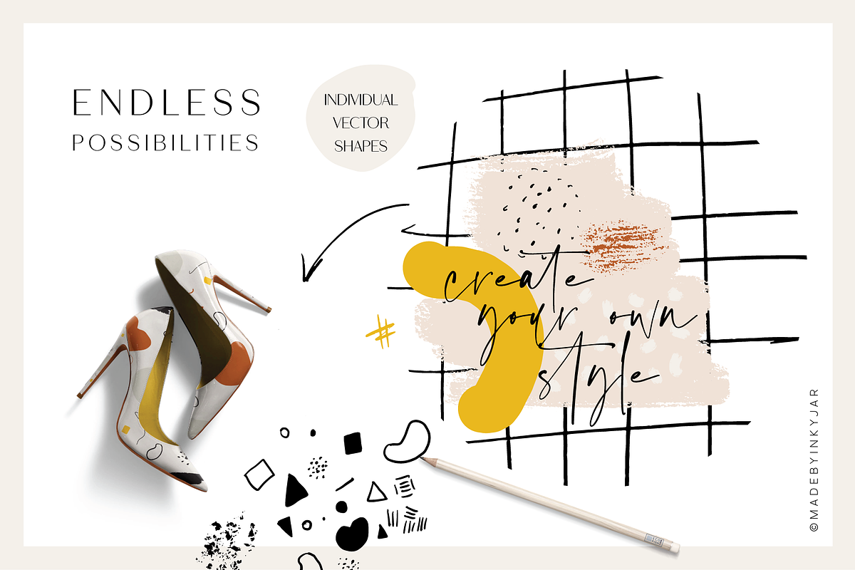 Abstract Art | Collection, an Object Illustration by Inky Jar Design Studio (Photo 5 of 8)