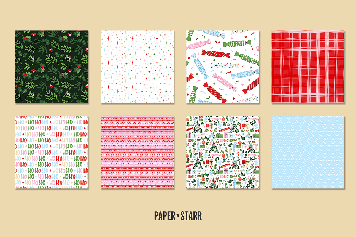 Seamless Christmas Digital Bundle, a Pattern Graphic by Paper Starr Studio (Photo 8 of 8)