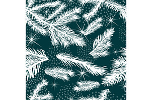 Seamless background of spruce, a Texture Illustration by Nenahliadava Design