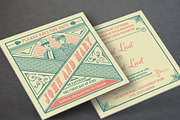 Mega Set Vintage Wedding Invitations, an Invitation Template by OneVectorStock (Thumbnail 9 of 18)