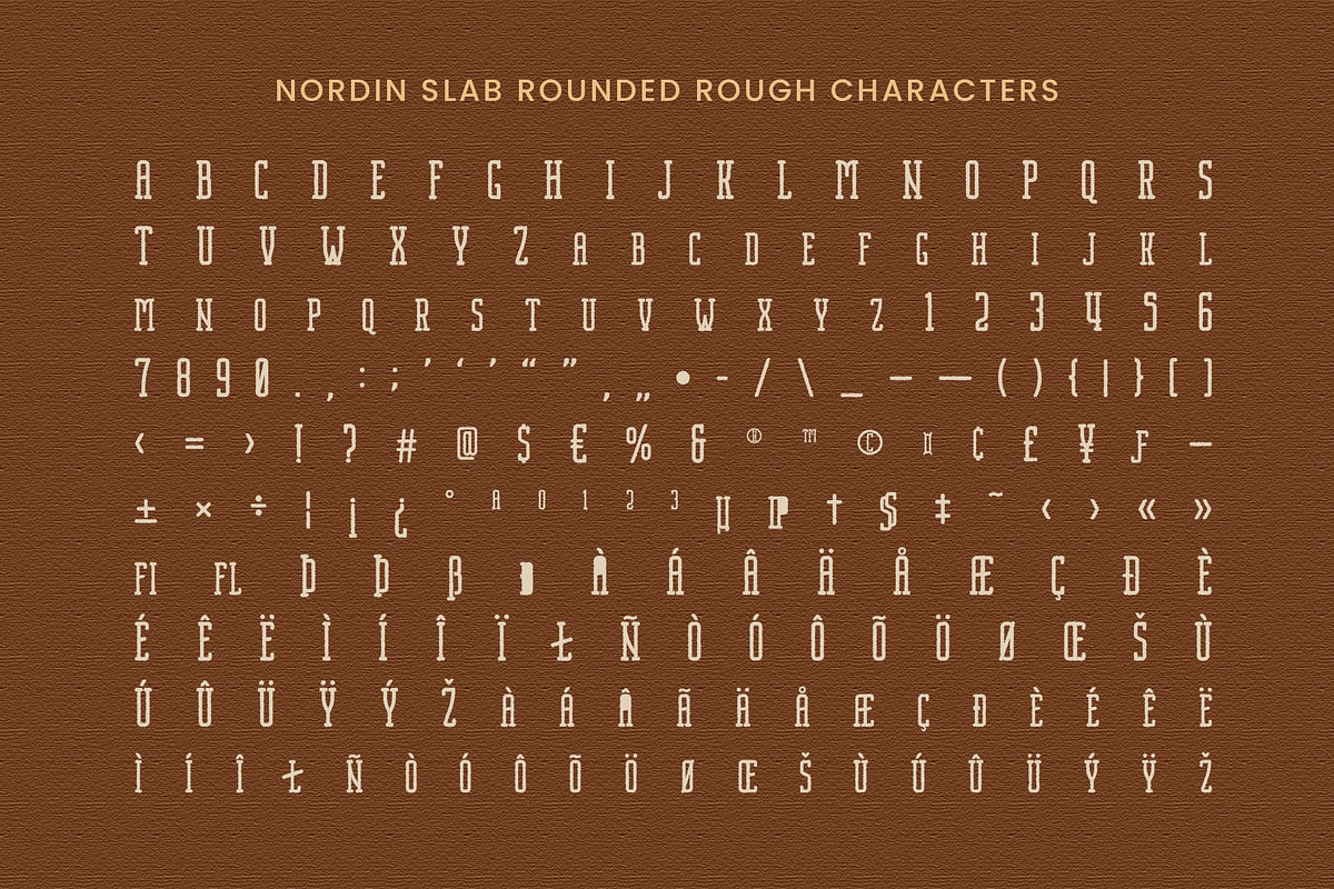 Nordin Slab Rounded Rough, a Slab Serif Font by Craft Supply Co. (Photo 7 of 8)