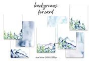 Forest and mountains watercolor set, an Illustration by Larisa Maslova (Thumbnail 9 of 11)