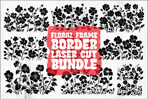 Floral Border & Frame Laser Cut Bund, an Object Graphic by jahid234