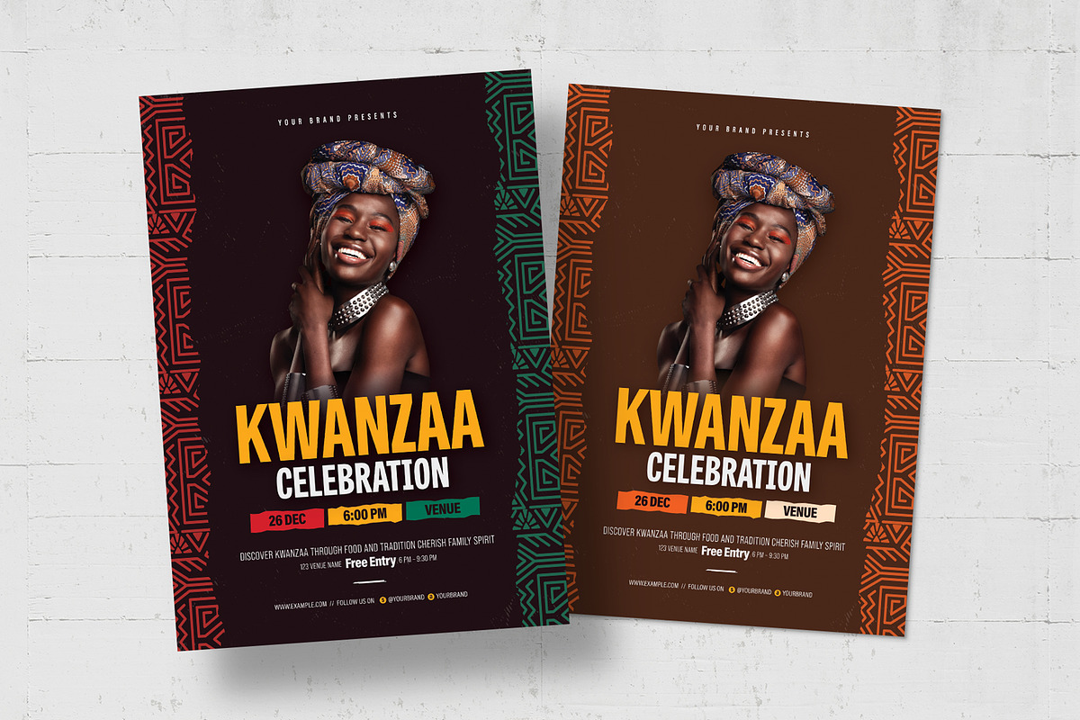 Kwanzaa Flyer Template, a Flyer Template by BrandPacks (Photo 5 of 5)