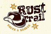 Dodgy Distort - Wild West Typeface, a Slab Serif Font by HipFonts (Thumbnail 8 of 9)