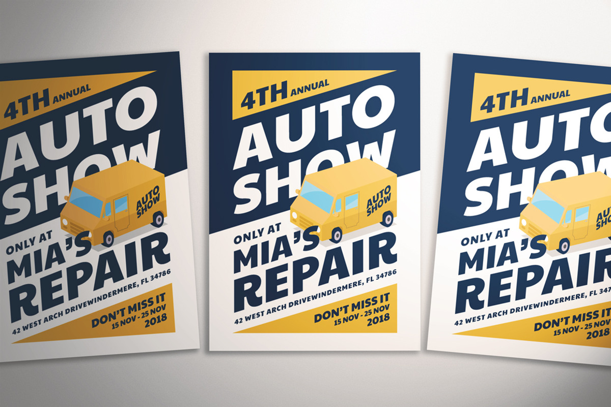 Auto Show Flyer, a Flyer Template by The Good Store (Photo 3 of 3)
