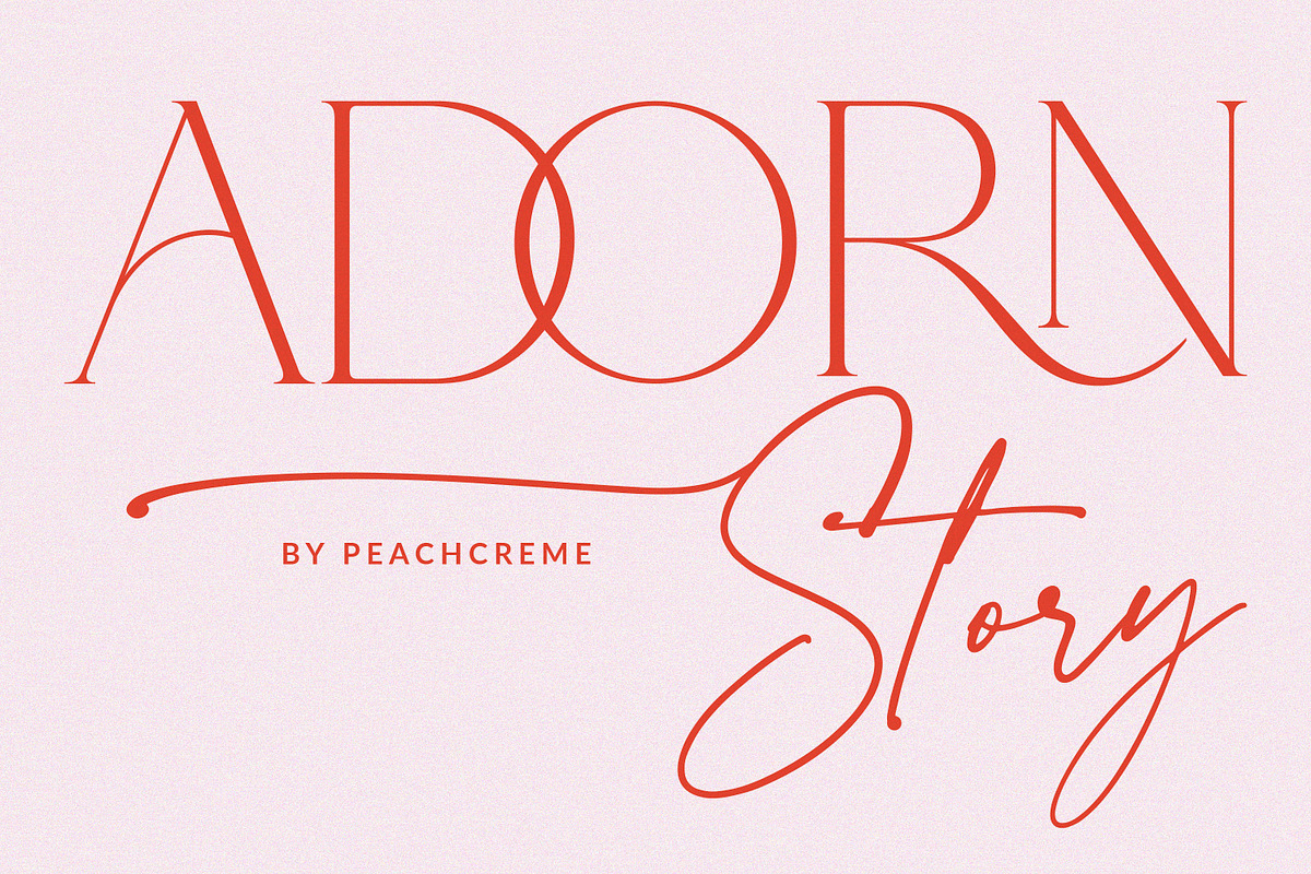 Adorn Story // CLASSY FONT DUO, a Serif Font by PeachCreme (Photo 1 of 18)