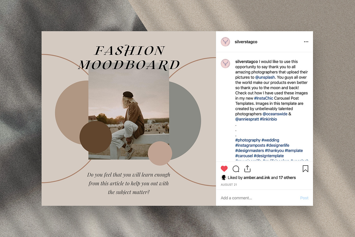 Canva Instagram Posts & Stories Pack, a Social Media Template by SilverStag Type Foundry (Photo 45 of 48)
