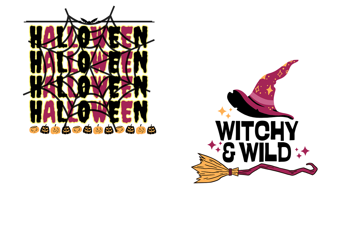 10 Halloween Quotes PNG Bundle, a Decorative Illustration by ClipArtTime (Photo 2 of 4)