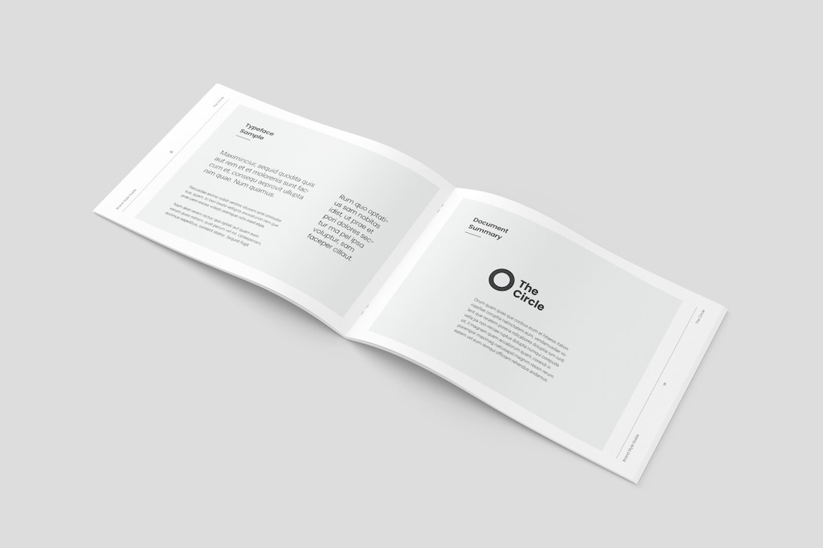 A5 Minimal Brand Style Guide, a Brochure Template by Meenom Templates (Photo 6 of 9)