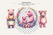Vintage Mama Bear Sublimation PNG, an Illustration by Artnoy (Thumbnail 3 of 8)