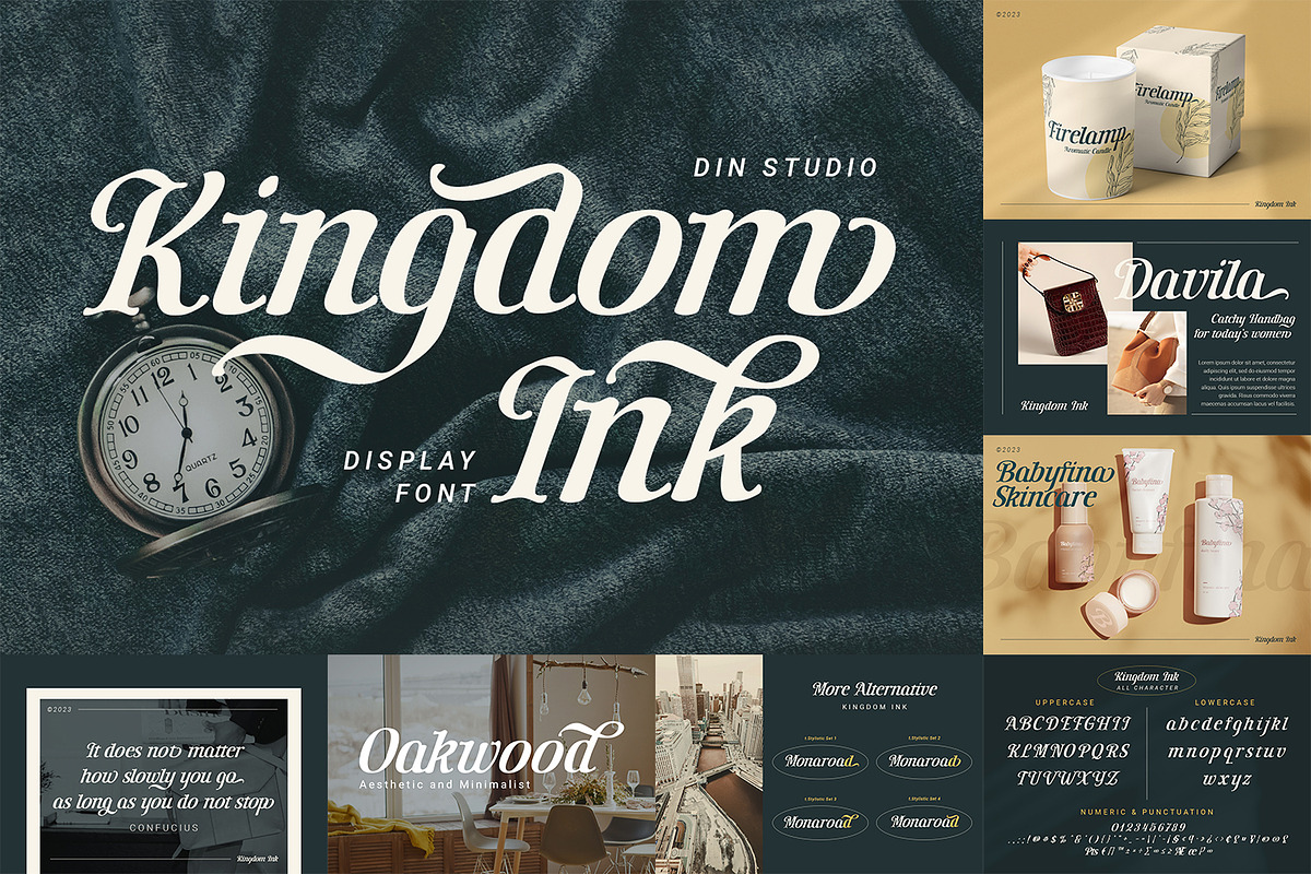 Modern Display Font Bundle 5, a Script Font by Nathatype (Photo 7 of 10)