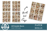 Paper Dolls Junk Journal Pages, an Illustration by NiiiNArt (Thumbnail 8 of 8)