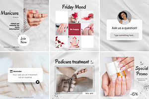 32 MANICURE Instagram Canva Template