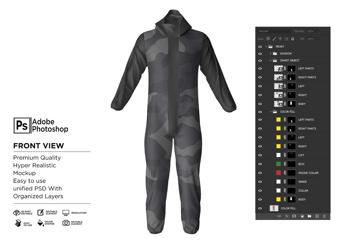 Hoodie Jumper Wearpack Mockup, a Hoody Mockup by Nanggroe Scripting (Photo 6 of 9)