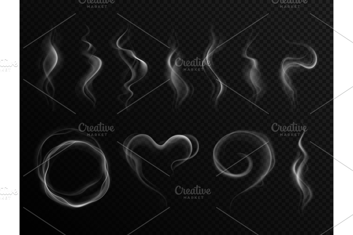 Realistic steam effect. Heart shaped, a Background Graphic by Valerie ...