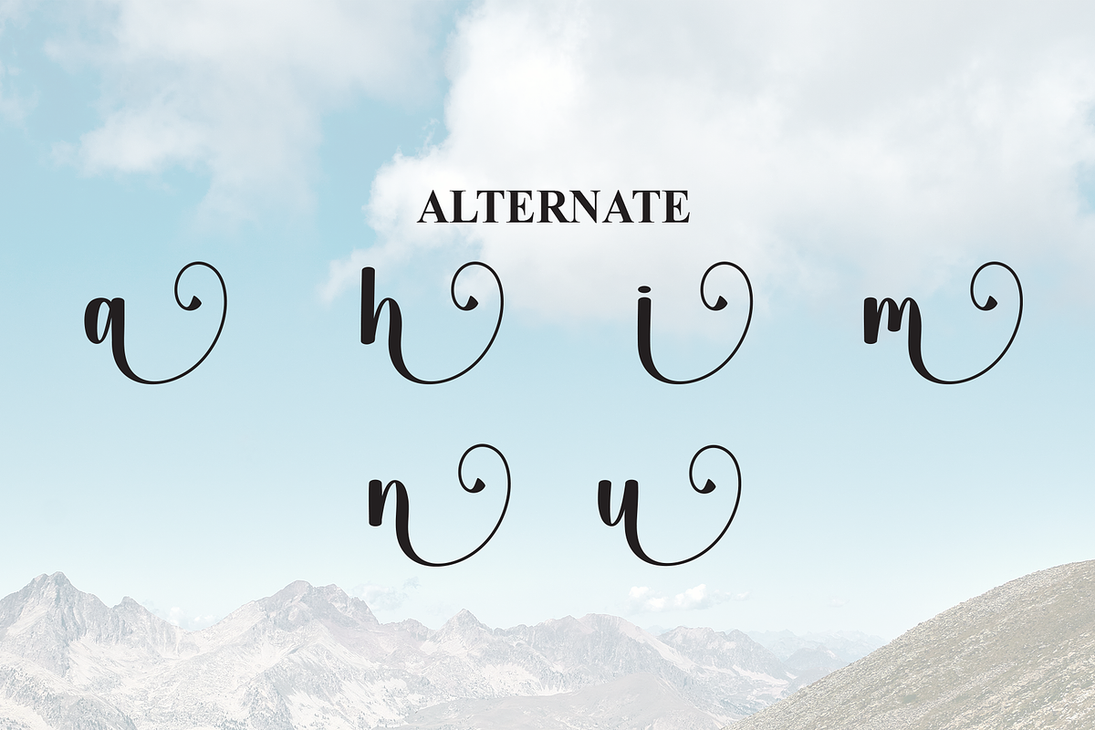 Highland | Script Font, a Handwritten Font by Scratchones (Photo 8 of 9)
