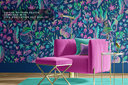 Vibrant Floral Space Pattern, a Pattern Graphic by Velliniki (Thumbnail 2 of 10)