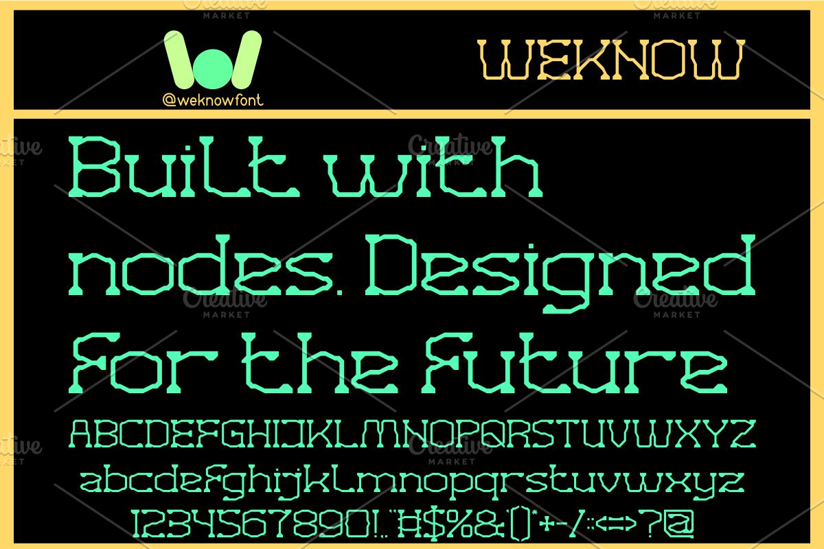 Virtual Graphic font, a Font by weknow (Photo 5 of 8)