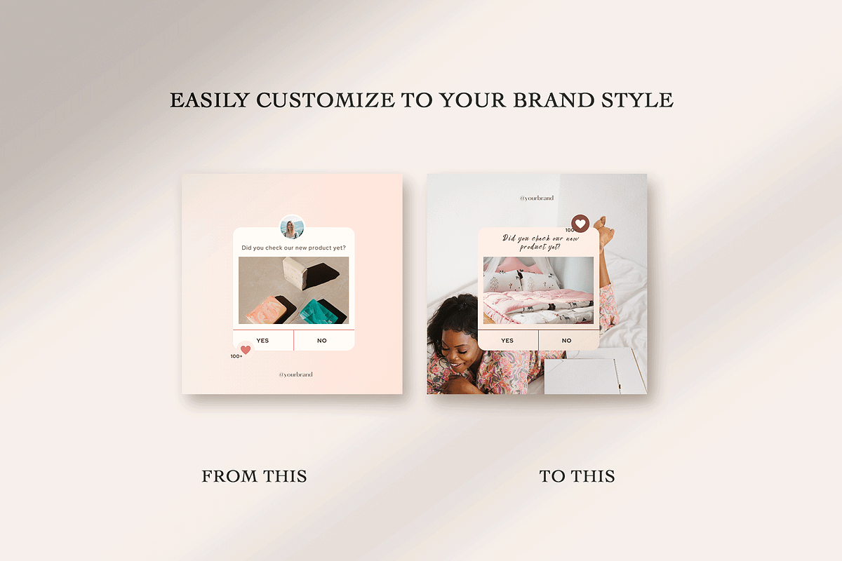 Feminine Instagram Templates, a Social Media Template by Kseniia_Design (Photo 5 of 12)