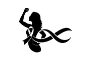 Cancer Awareness Strength Hope Set, a Healthcare Illustration by Designer_Momina (Thumbnail 13 of 16)