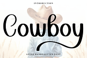 Cowboy, a Script Font by InermediaSTUDIO (Thumbnail 1 of 7)
