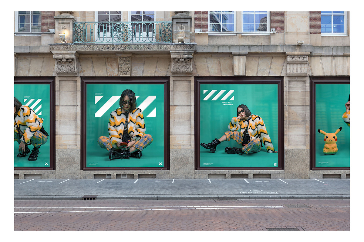 7x Shop Facade Mockup Bundle, an Advertising Mockup by HAZARD MOCKUPS (Photo 8 of 14)