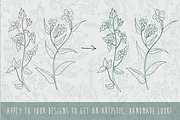 92 HandDrawn Ink Illustrator Brushes, a Brush Add-On by bum katrin (Thumbnail 3 of 3)