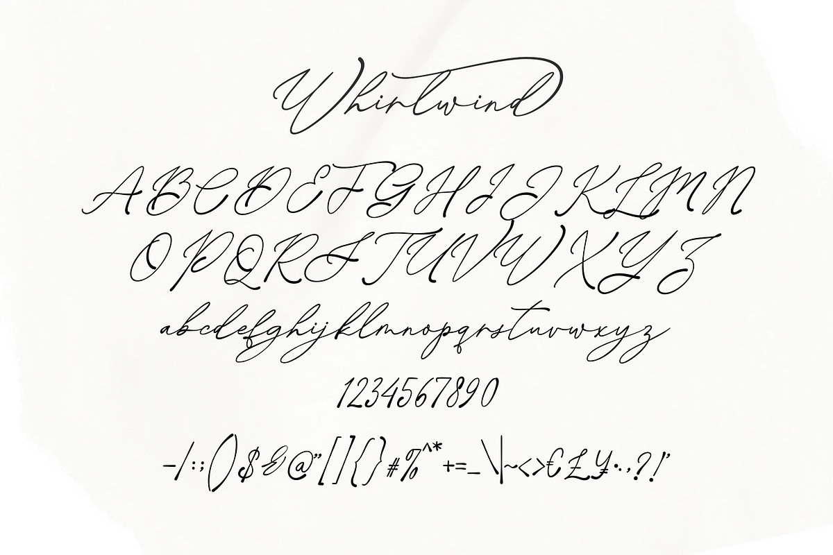 Whirlwind, a Script Font by Gatype (Photo 7 of 8)