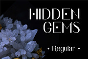 Hidden Gems - Regular, a Sans Serif Font by Full Circle Design Studio (Thumbnail 1 of 2)