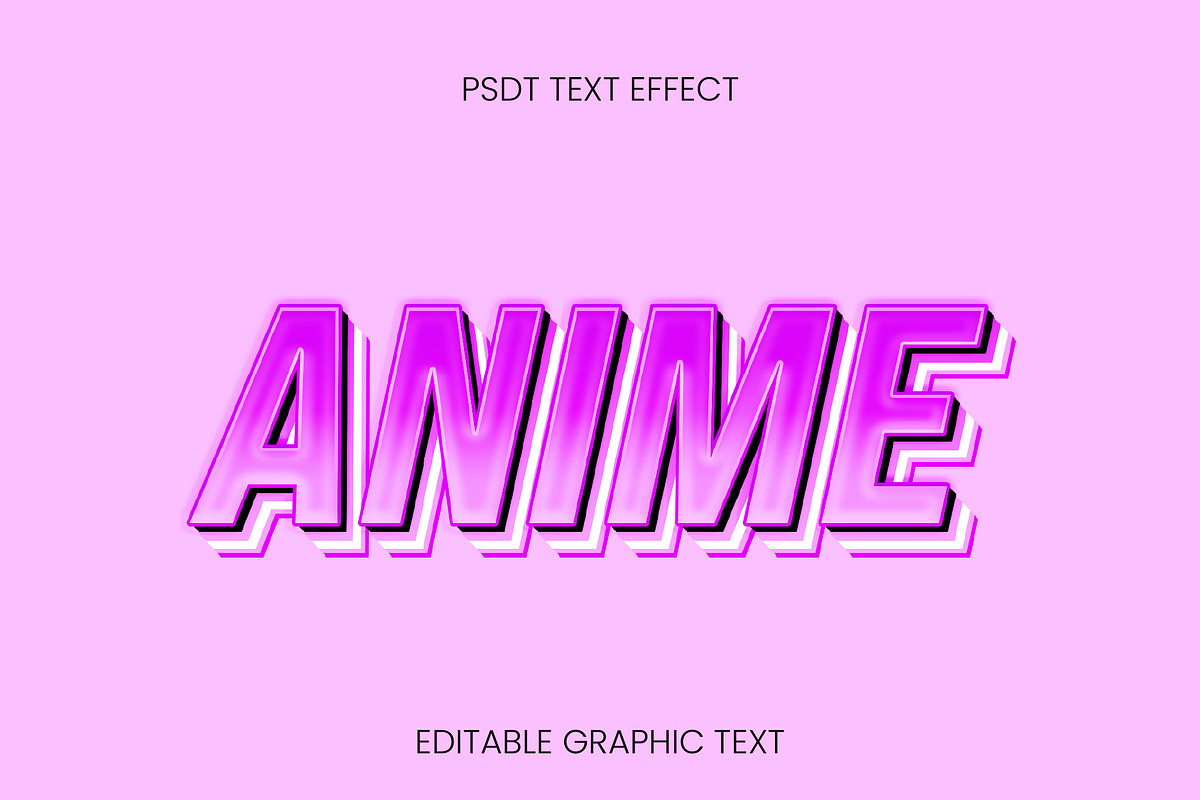 Glossy Bold 3D Text Effect