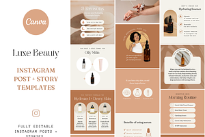 Luxe Beauty Instagram Templates