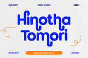 Hinotha Tomori Fun Rounded Sans Font, a Sans Serif Font by Rasio Studio (Thumbnail 1 of 10)