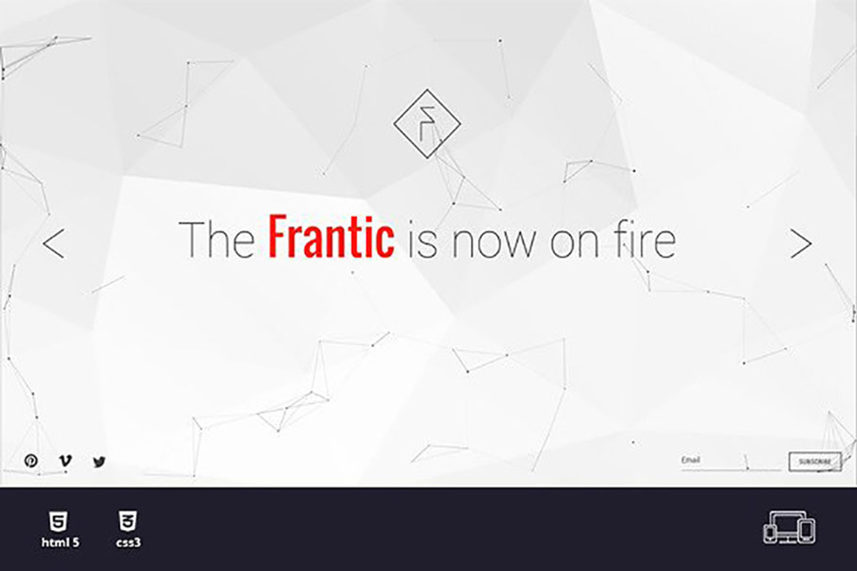 Frantic - Coming Soon Template, a HTML Template by CapitalTemplate (Photo 2 of 6)