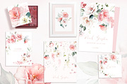 Pink Watercolor roses, a Decorative Illustration by Lisima (Thumbnail 2 of 9)