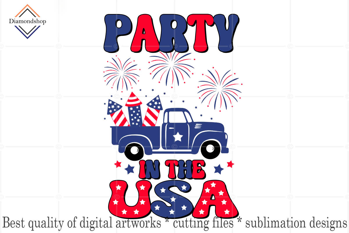 4th of July Sublimation Bundle, a Decorative Illustration by DiamondShop (Photo 3 of 11)