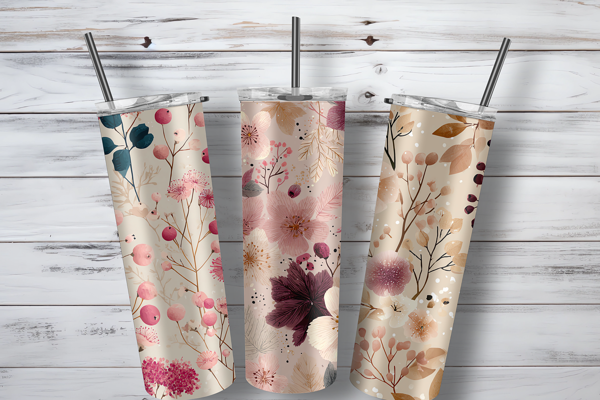 Cafe Rose Wild Florals Digital Paper, a Pattern Graphic by LA Design (Photo 9 of 10)
