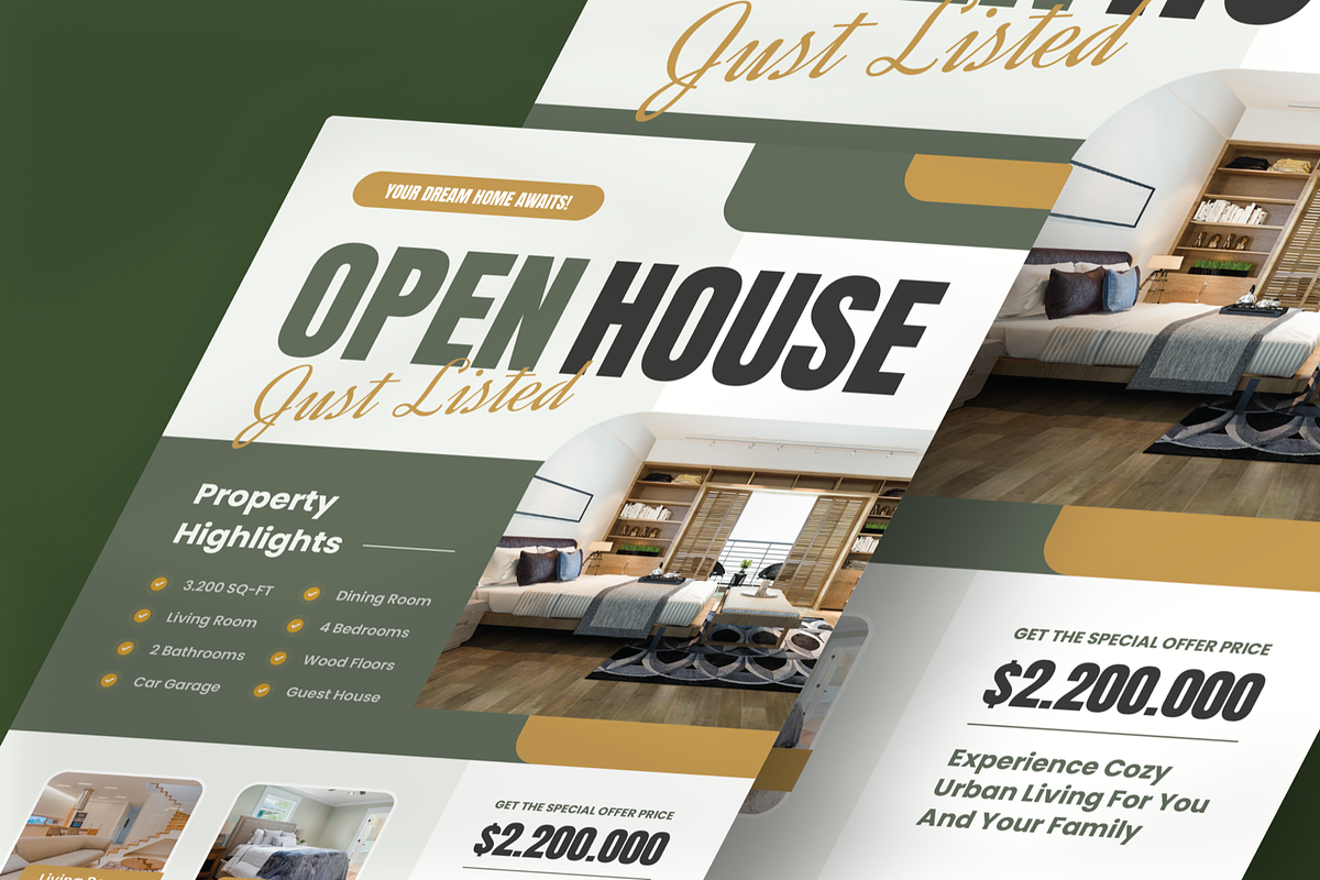 Open House Flyer, a Flyer Template by SquidPixey (Photo 2 of 6)