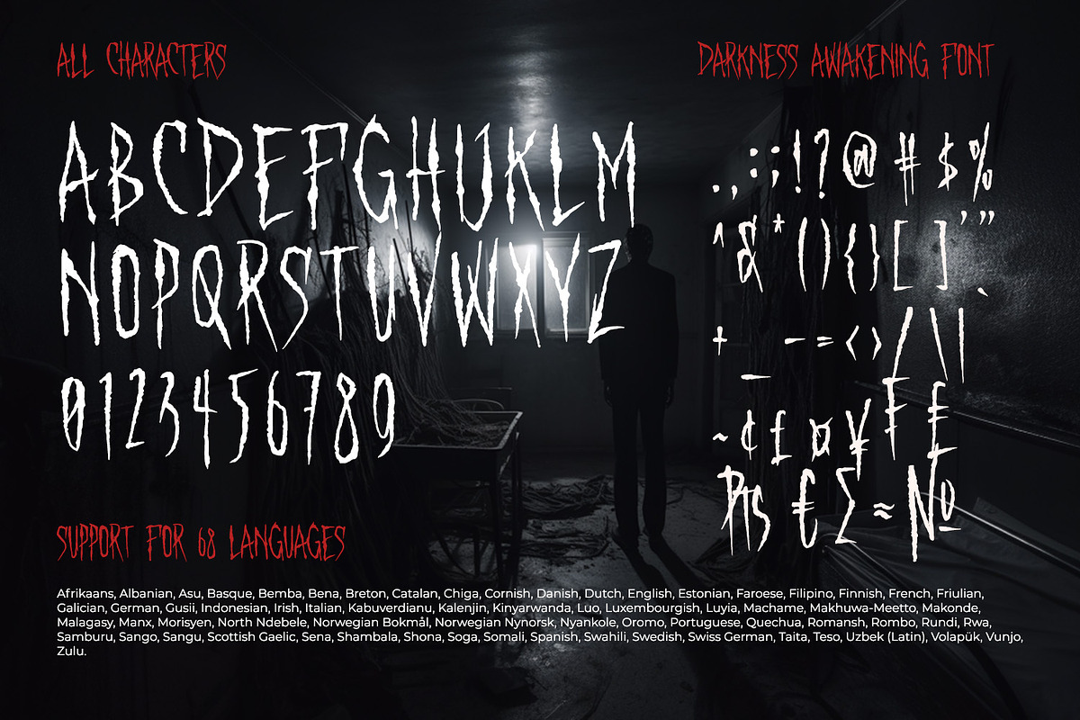 Darkness Awakening, a Handwritten Font by Ditatype (Photo 9 of 10)