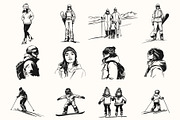 Winter Mountain Ski Resort Set, an Object Graphic by NatalieArtShop (Thumbnail 2 of 12)
